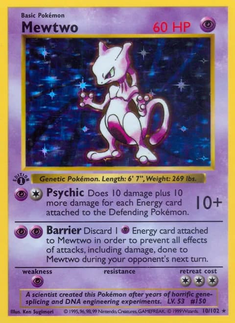 Mewtwo (Pokemon, Base Set 10/102)